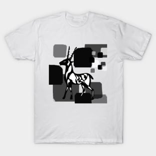 Black and white antelope T-Shirt